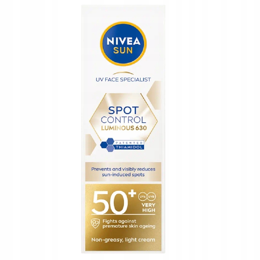 Opalovací fluid na obličej Nivea Luminous630 SPF50+ 40 ml
