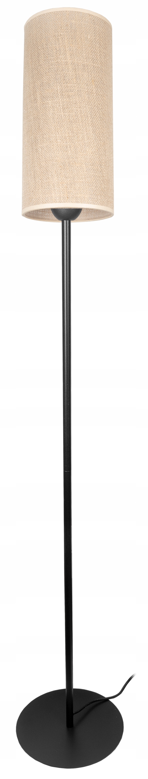 Moderní podlahová lampa E27 60 W béžová, hnědá, černá