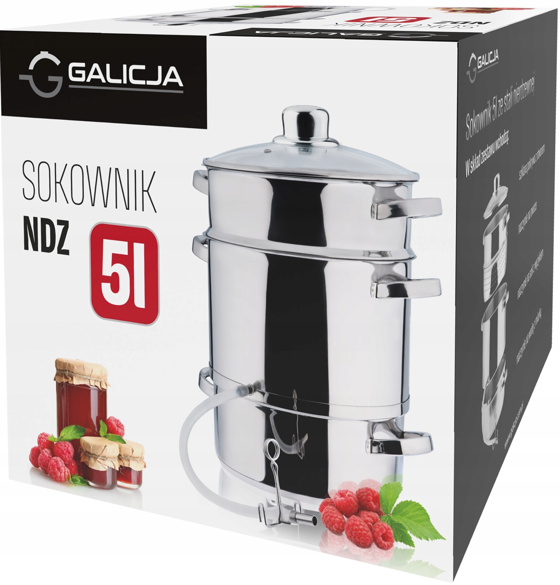 

Sokownik 3w1 5L Parowar garnek na parę Indukcja