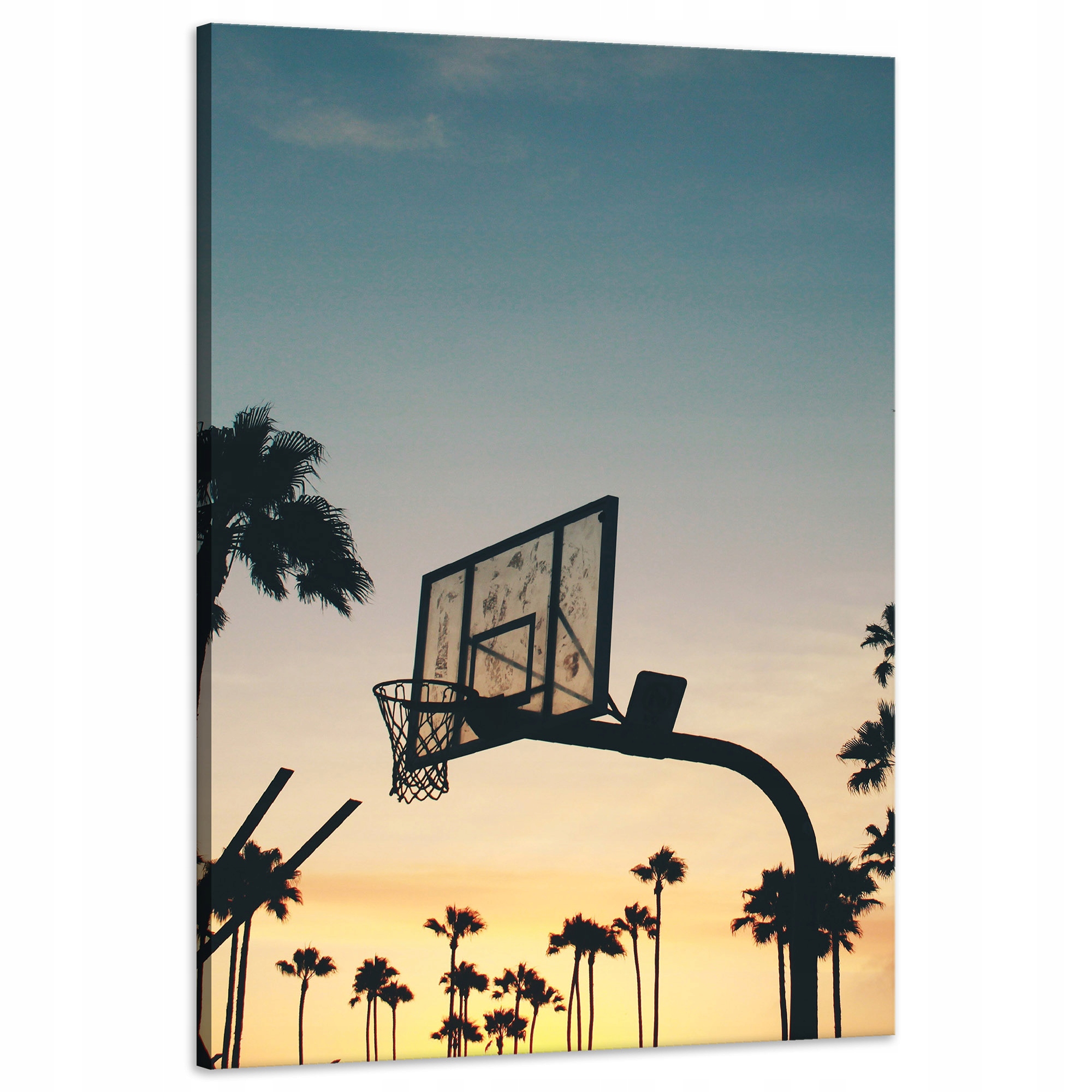 Obraz na plátně Pro Mládež Basketbal Západ Slunce 60x90