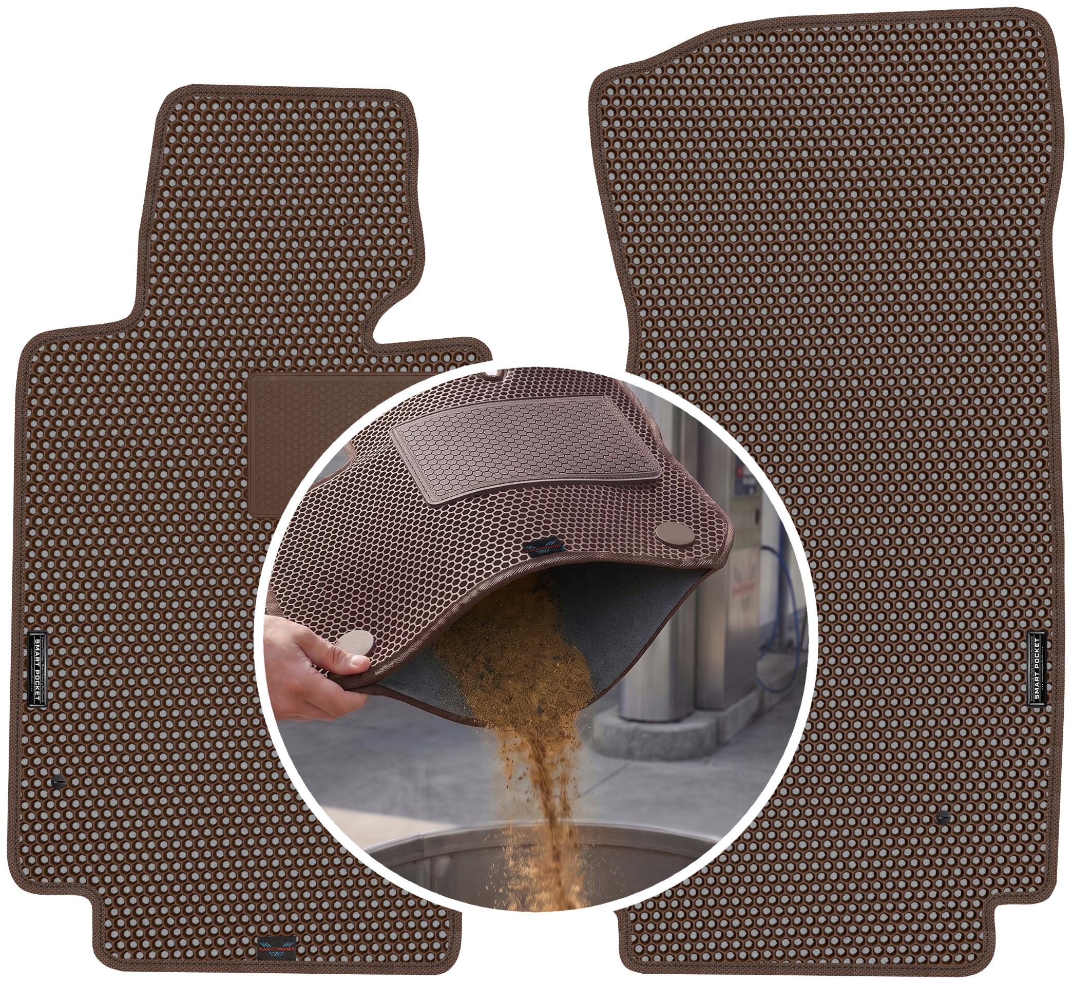 Bmw Z3 E36/7 1997-2002 Eva Smart Pocket koberečky Hnědé