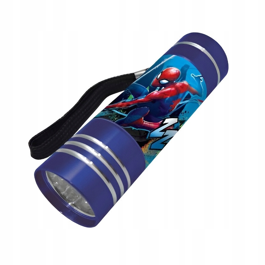 Latarka Led Spider-Man niebieska 9 cm
