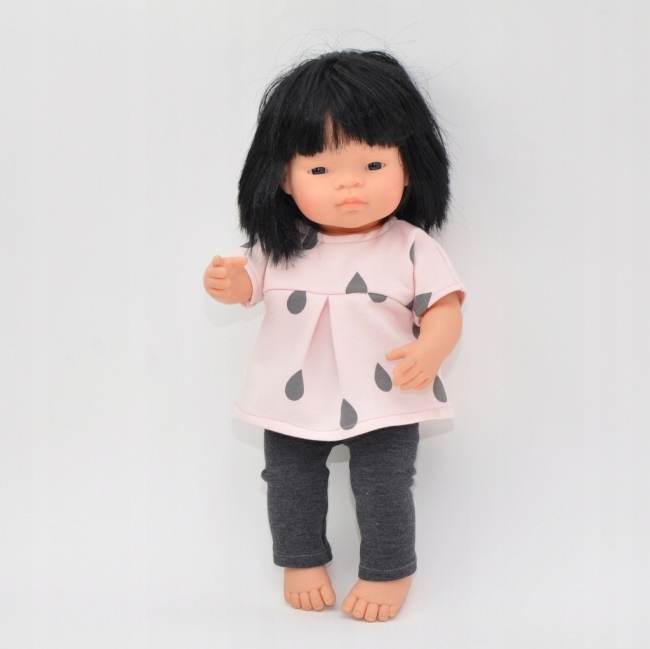 

Ubranka dla lalek Miniland 38, tunika i legginsy