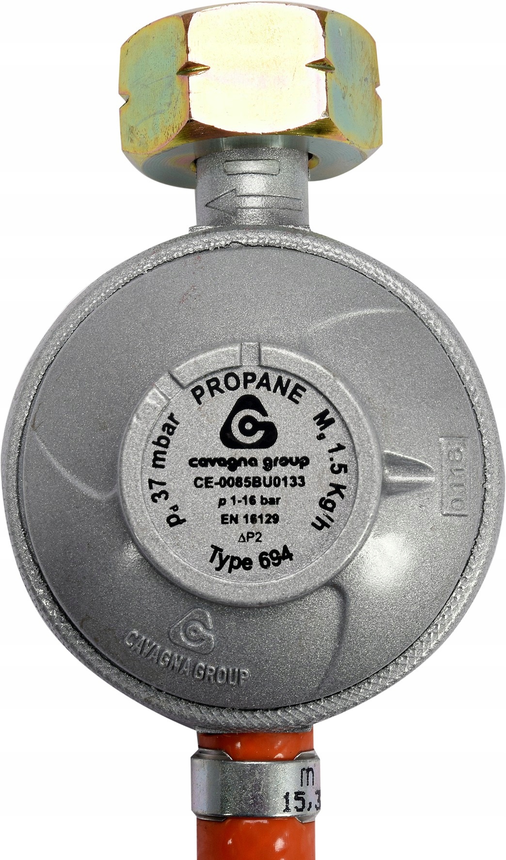 REDUKTOR GAZOWY Z WĘŻEM 1,5m VOREL DO GRILLI Moc 1 kW