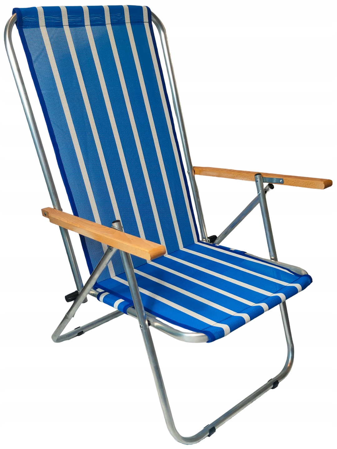 Leżak Plażowy Ogrodowy Składany Lekki Aluminium