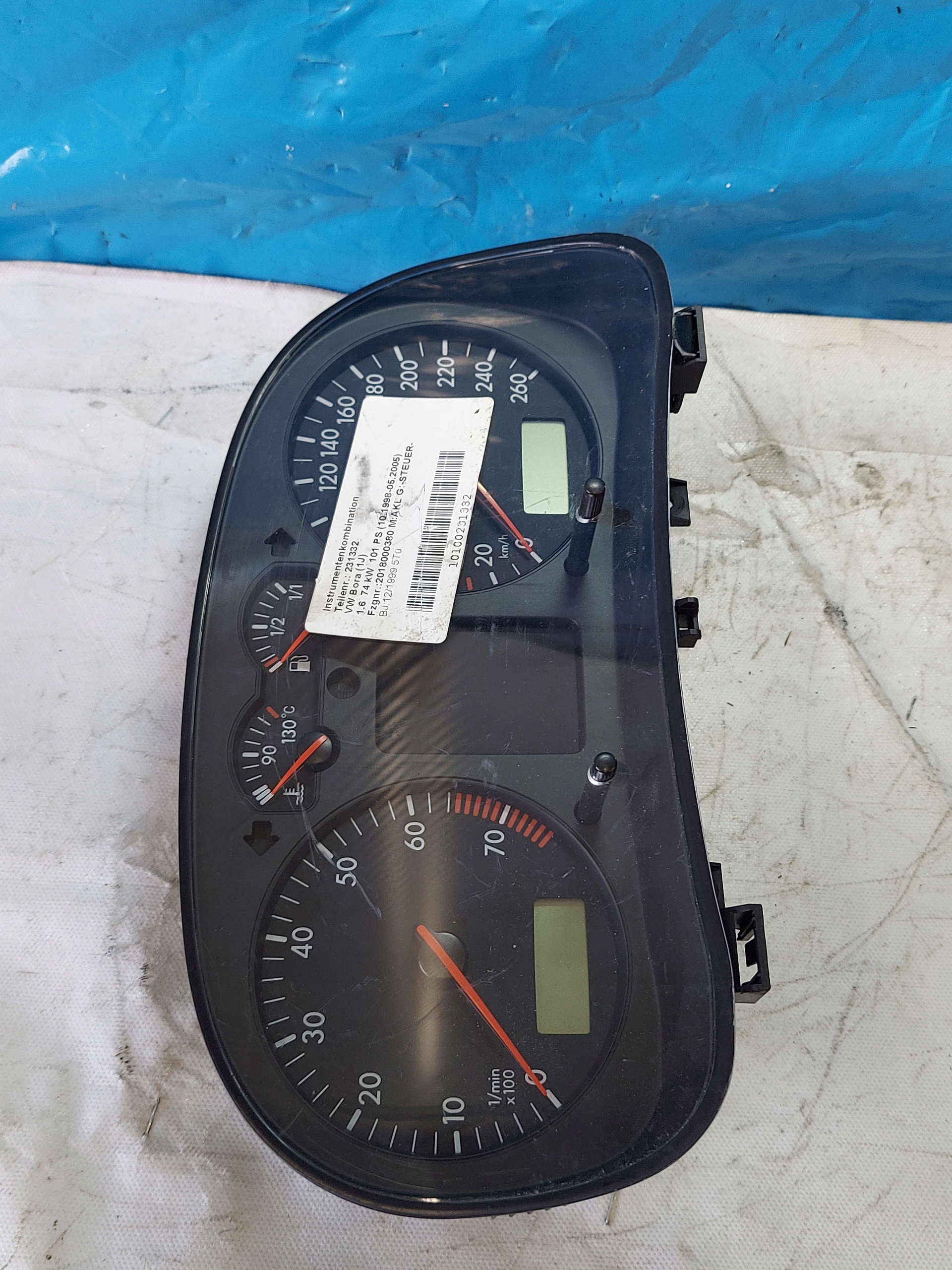 dials clock VW BORA 1.6 B 1J0919861D