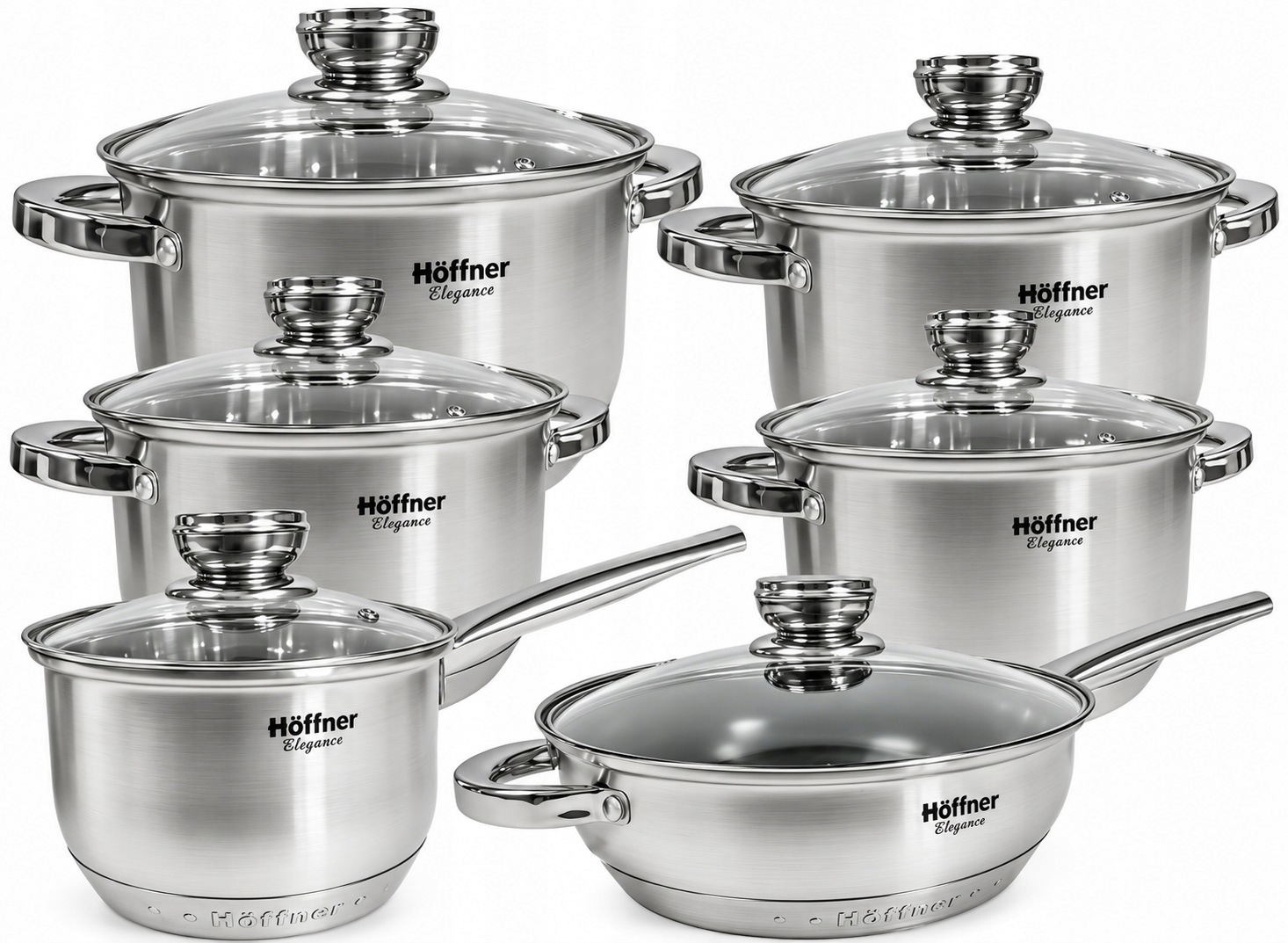 Sada Hrnců 12 El Hoffner Elegance Sada Hrnců Premium