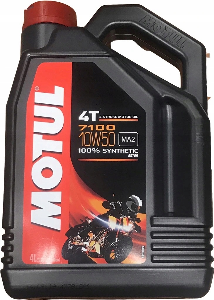 OLEJ SILNIKOWY MOTUL 7100 10W-50 4T 4L