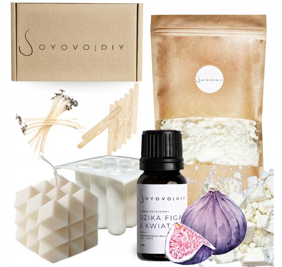 ZESTAW DO ROBIENIA ŚWIEC ŚWIECZEK SOJOWYCH PREZENT