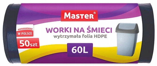 

Worki na śmieci 60L 50 Szt. Master-
