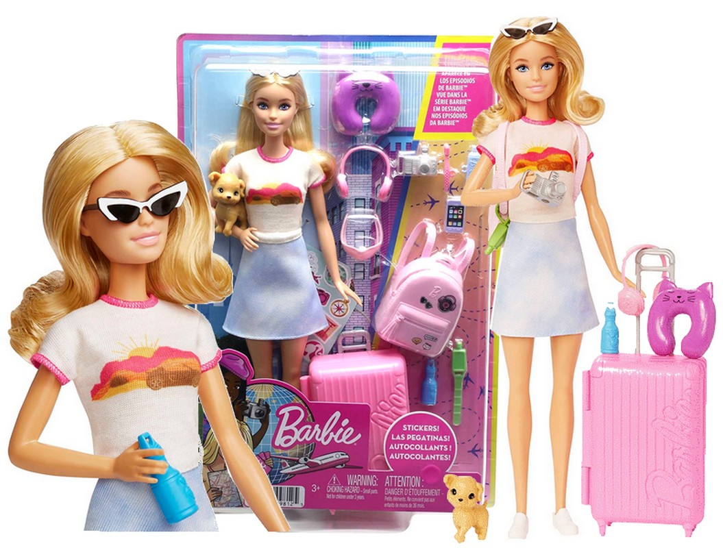 

Lalka Barbie Malibu Z Pieskiem W Podróży