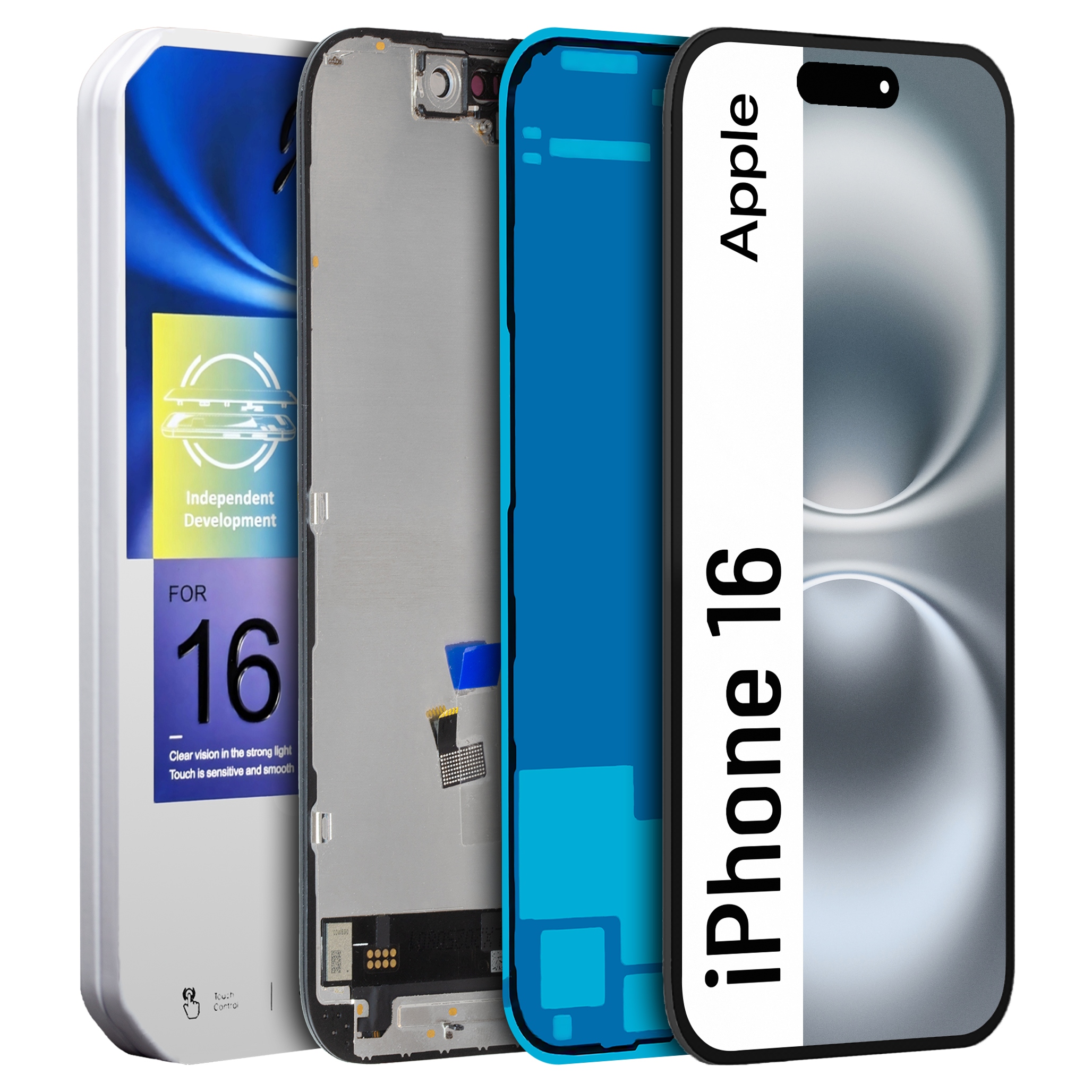 Displej pre iPhone 16 LCD displej Incell Jk A3287 Vymeniteľný čip tesnenie