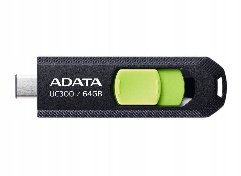 Adata UC300 64GB Usb Type-C Przenośna Pamięć w Kolorze Czarnym/Zielonym