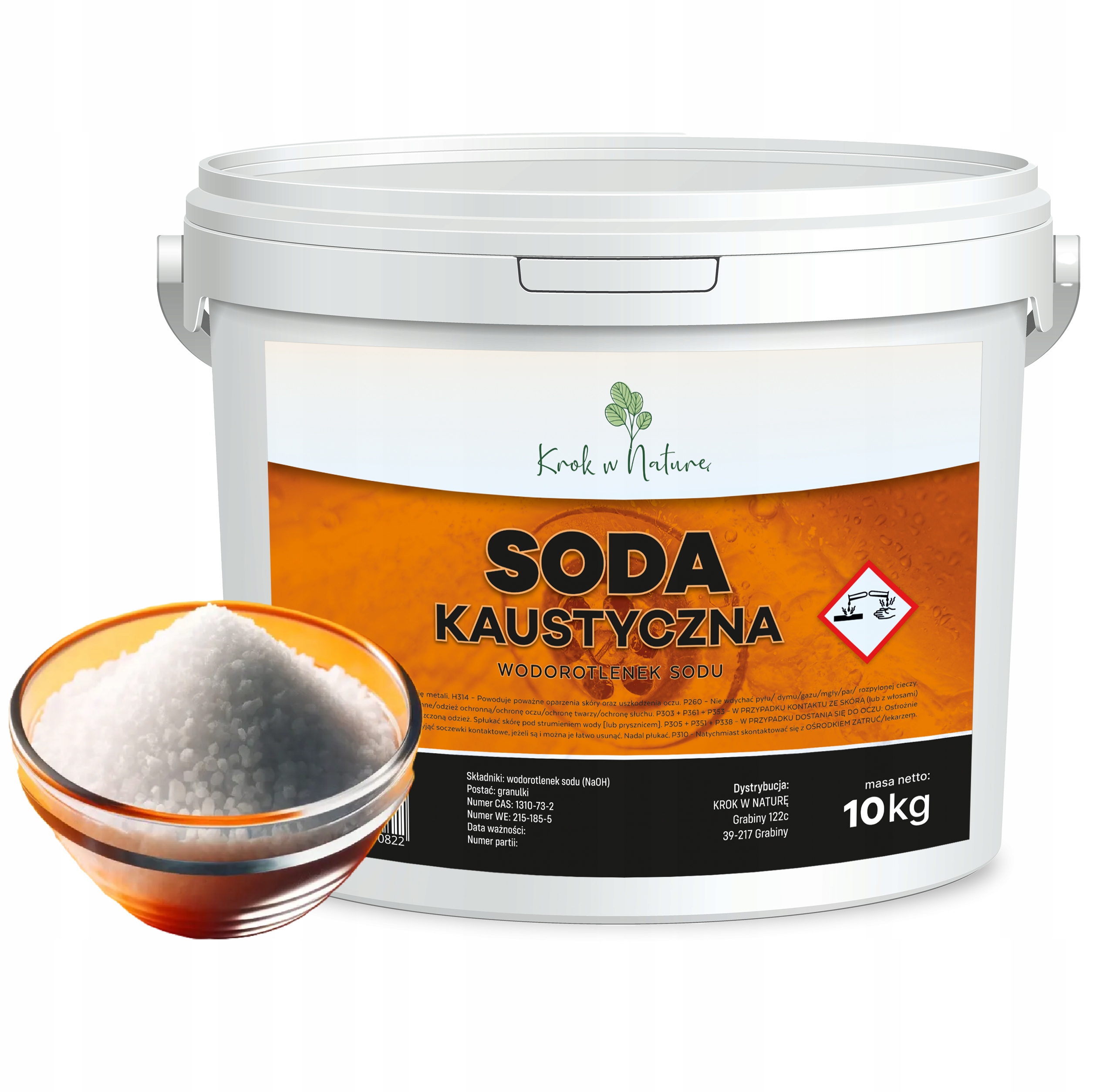 Wodorotlenek Sodu do rur syfonu Soda Kaustyczna udrażniacz odkamieniacz10kg