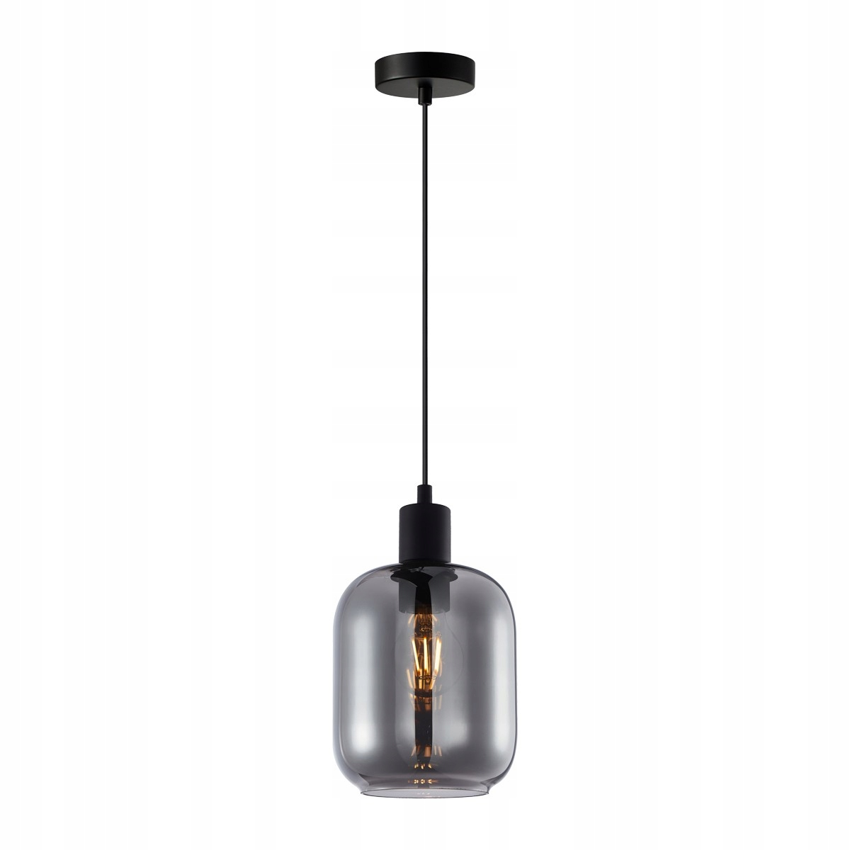 Zona PND-29258S-1-BK-SG szklana lampa wisząca