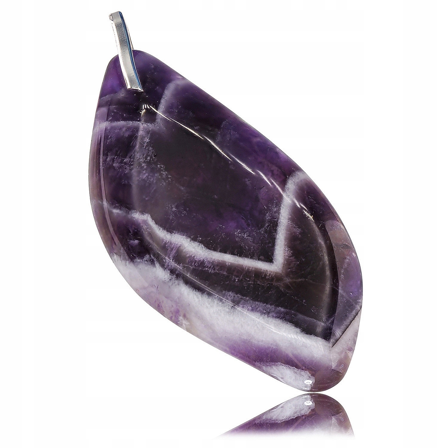 Přírodní ametyst Okázalý Nádherný Přívěsek Stříbro 925 Unikát