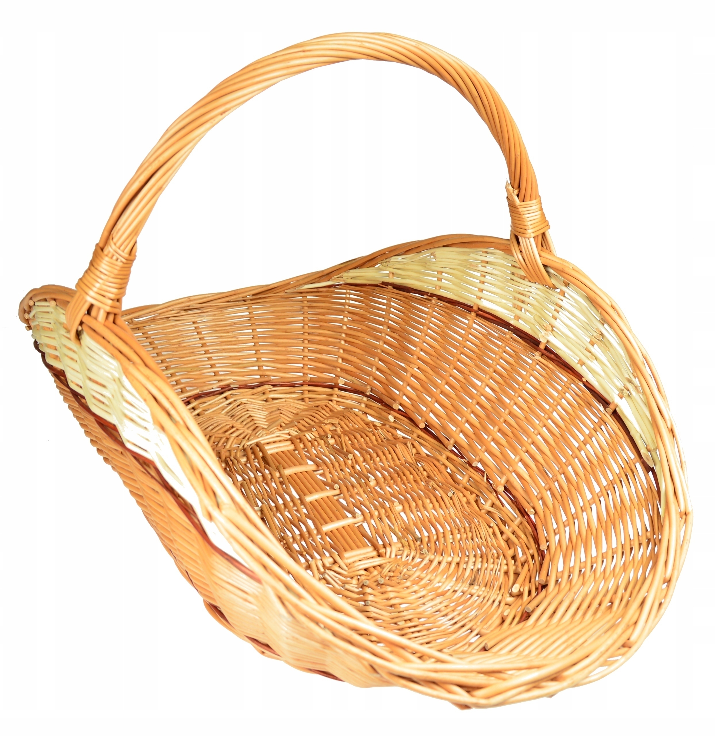 Wiklinowy KOSZ NA DREWNO koszyk do kominka 61CM Kod producenta nalesnik jasny pas