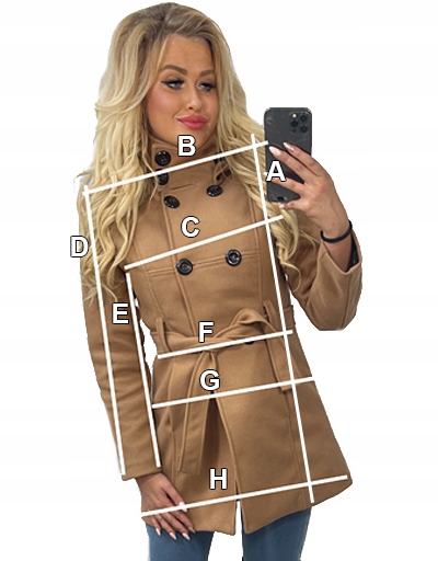 KLASYCZNY PŁASZCZ Z PASKIEM Z KAPTUREM_KOLORY_XL Cechy dodatkowe ocieplenie z podszewką