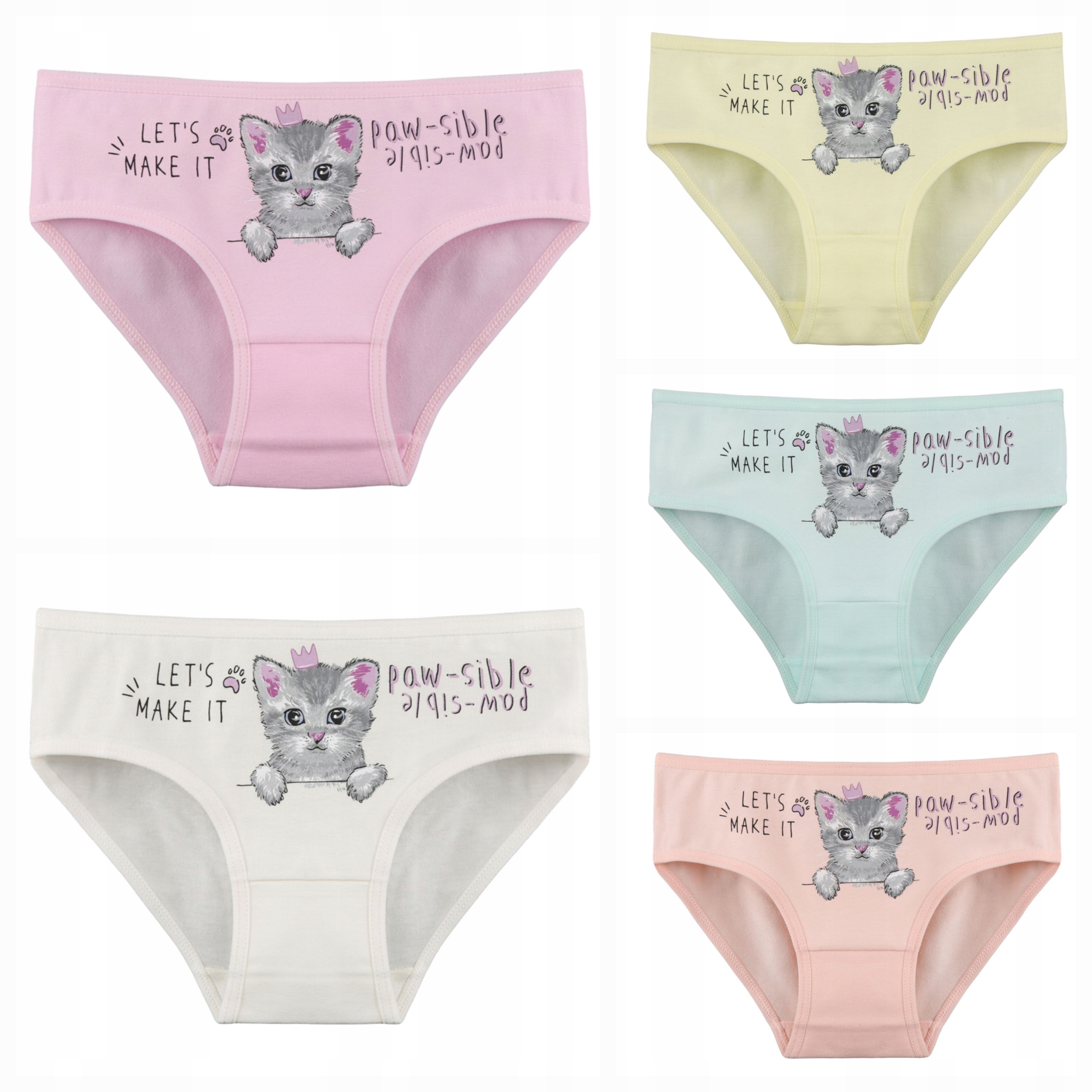 DONELLA figi majtki dziewczęce bawełna KOTEK QUEEN 10/11 146-152