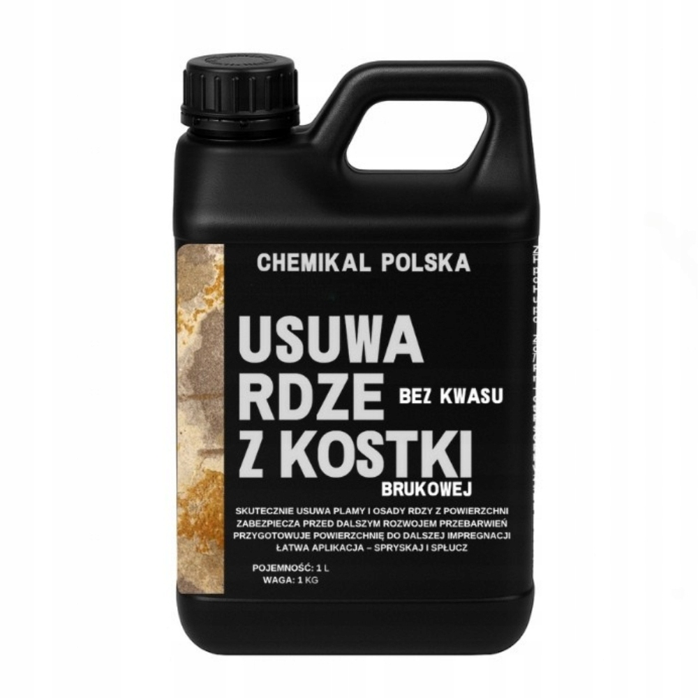 Levně Odstranění rzi z dlažebních kostek 1 l Čisticí prostředek připravený k použití