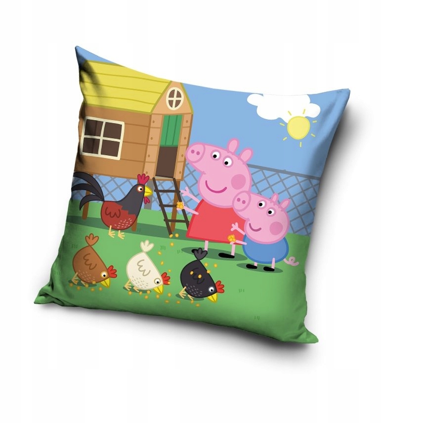 POSZEWKA NA PODUSZKĘ ŚWINKA PEPPA 40 x 40 cm (PP235024)