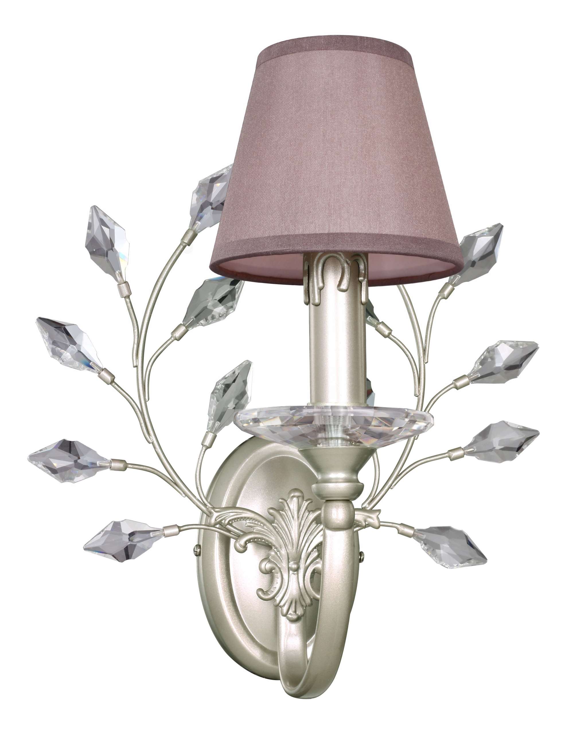 KINKIET ŚCIENNY KRYSZTAŁ LUCCA 1 ABAŻUR