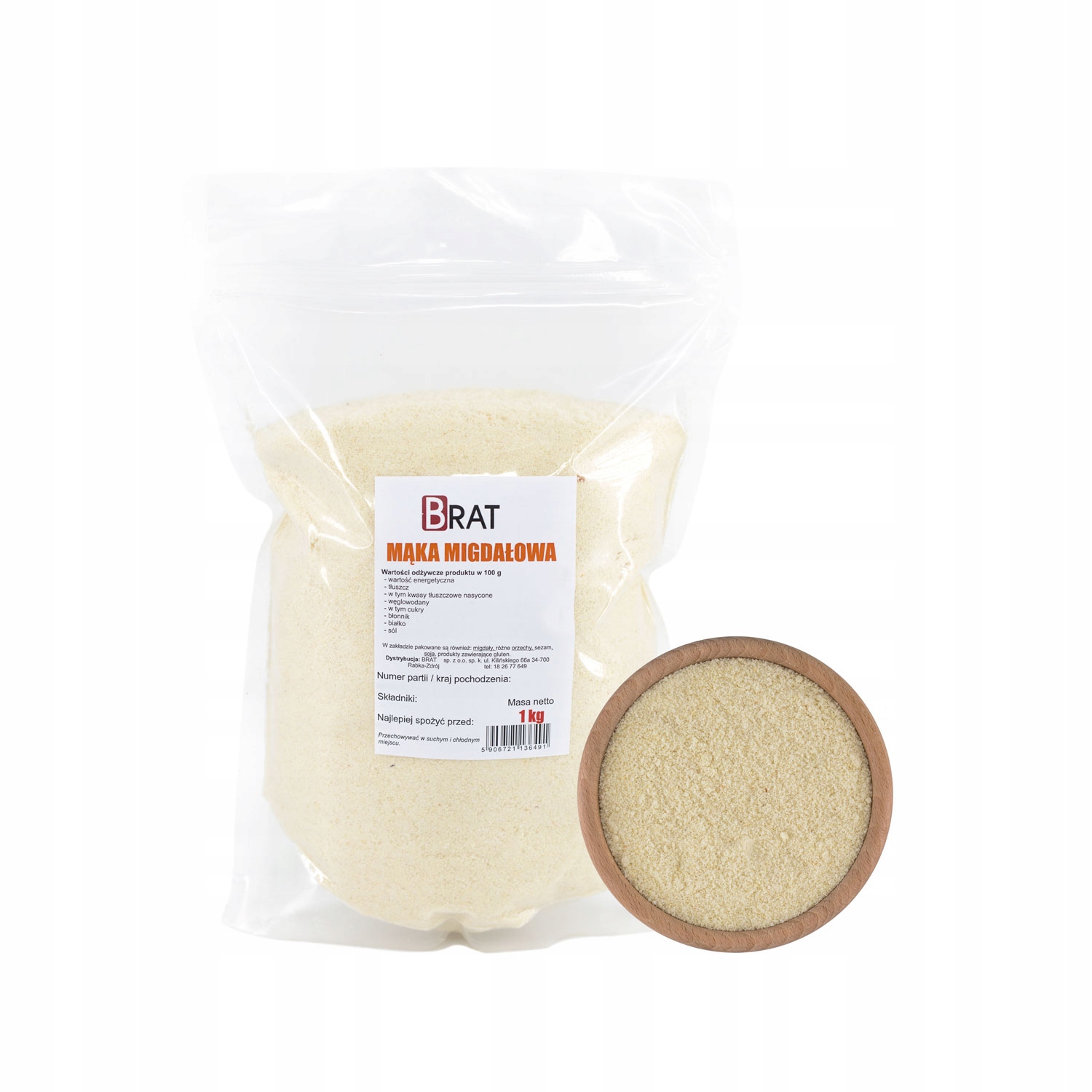 Levně 1X Brat Mandlová mouka 1 kg