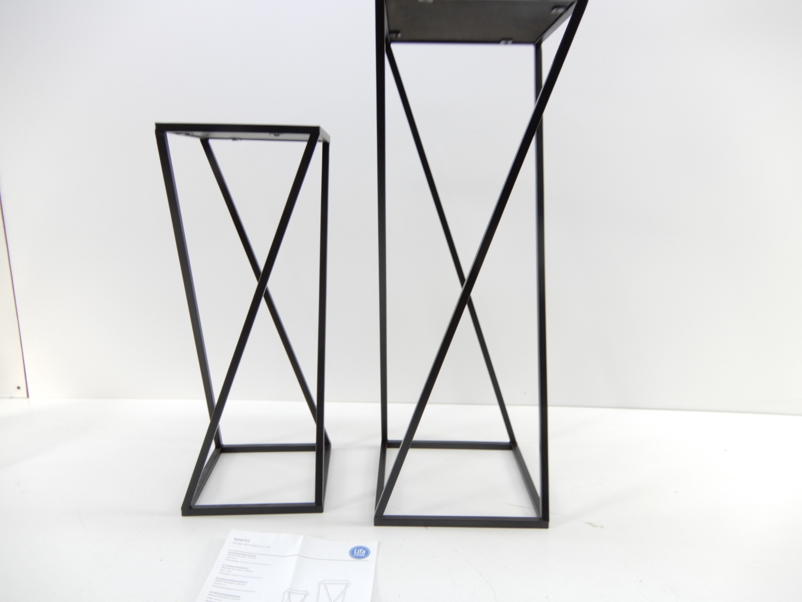 Zestaw 2 stojaków na rośliny LIFA LIVING 5BE11 Wysokość produktu 73 cm