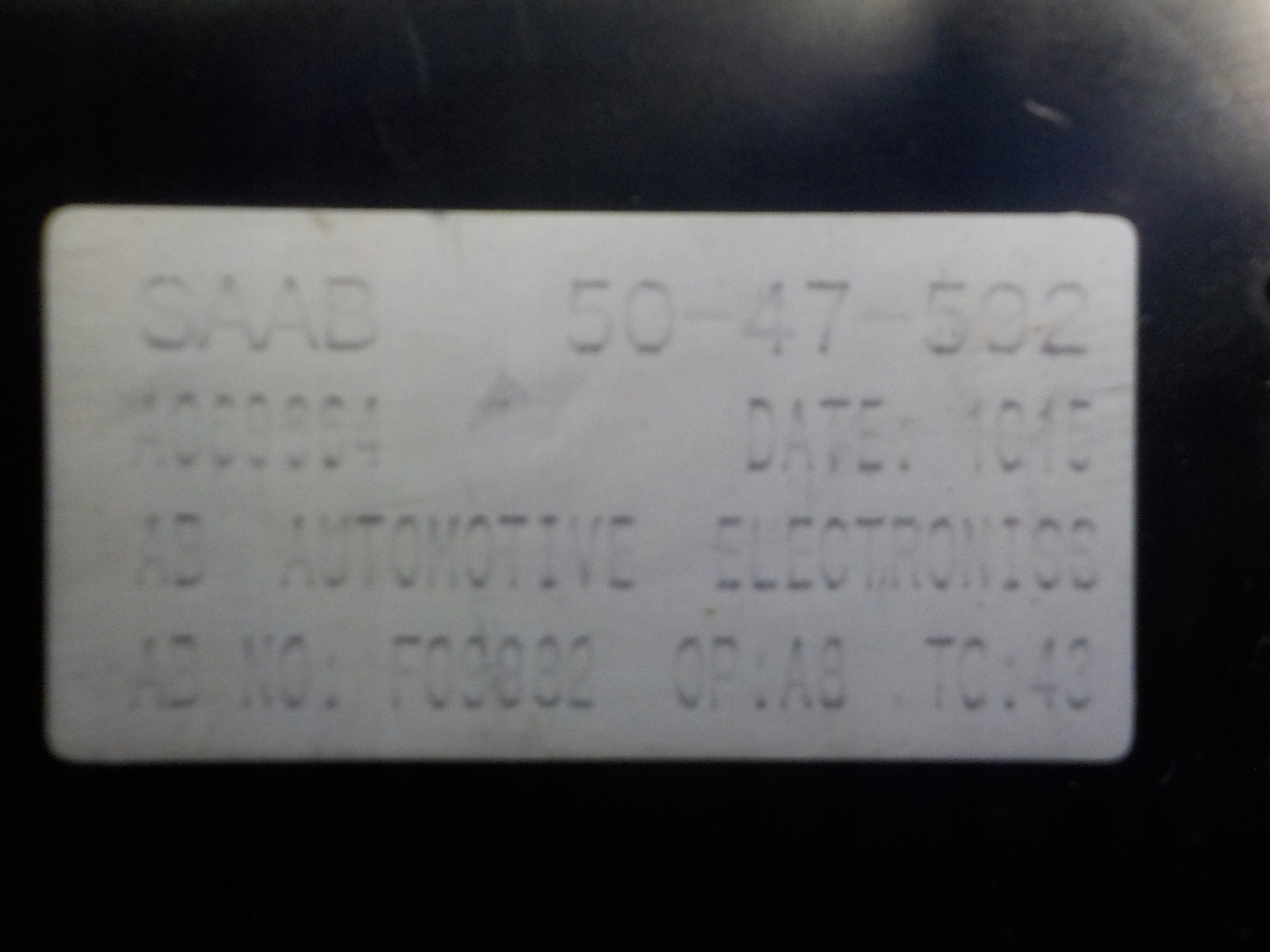 SAAB 9-5 und PANEL Schalter klimaanlage 5047592