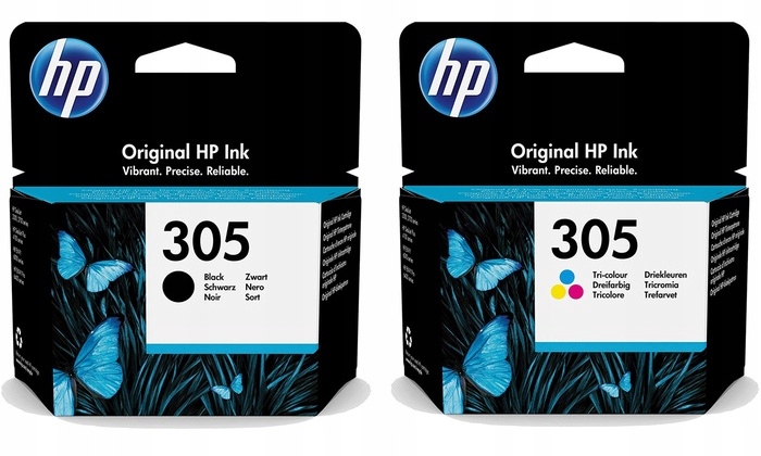 

2 Hp 305 Tusz Oryginał 2710 2720 drukarki DeskJet