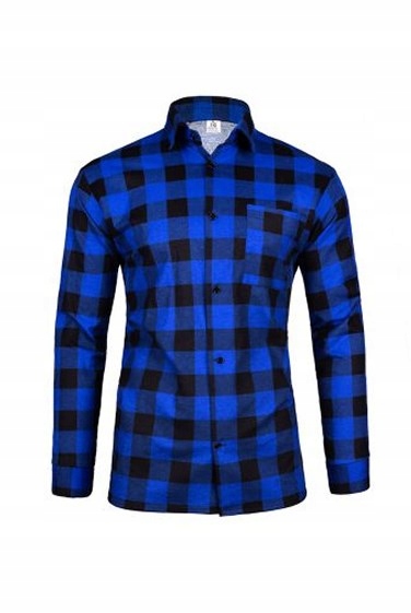 

Polska Koszula Flanelowa w Kratę Bawełna r. 3XL