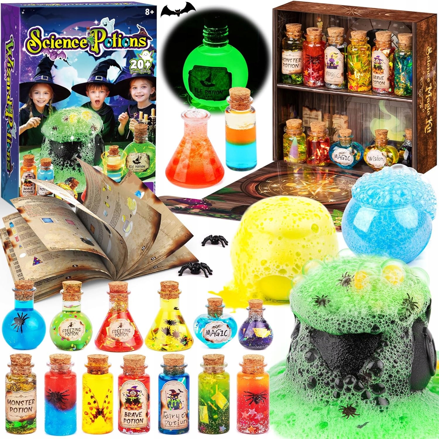 Kreatywny Magiczny Zestaw Robienia Mikstur Czarodzieja Swiecący W Ciemności