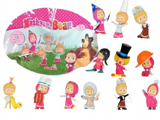 MASZA I NIEDŹWIEDŹ FIGURKA SASZETKA SIMBA