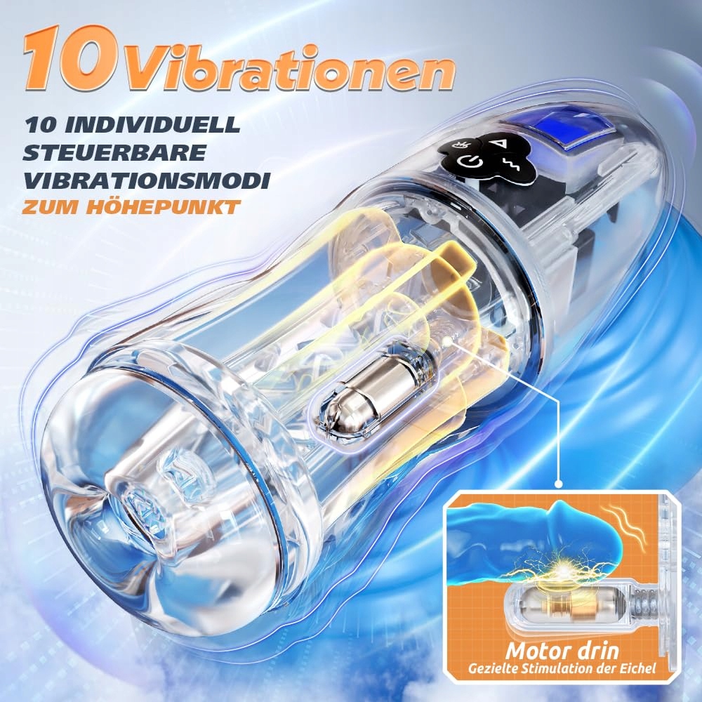 Elektryczny Masturbator: 7 Trybów Ssania, 10 Wibracji — miniatura 4