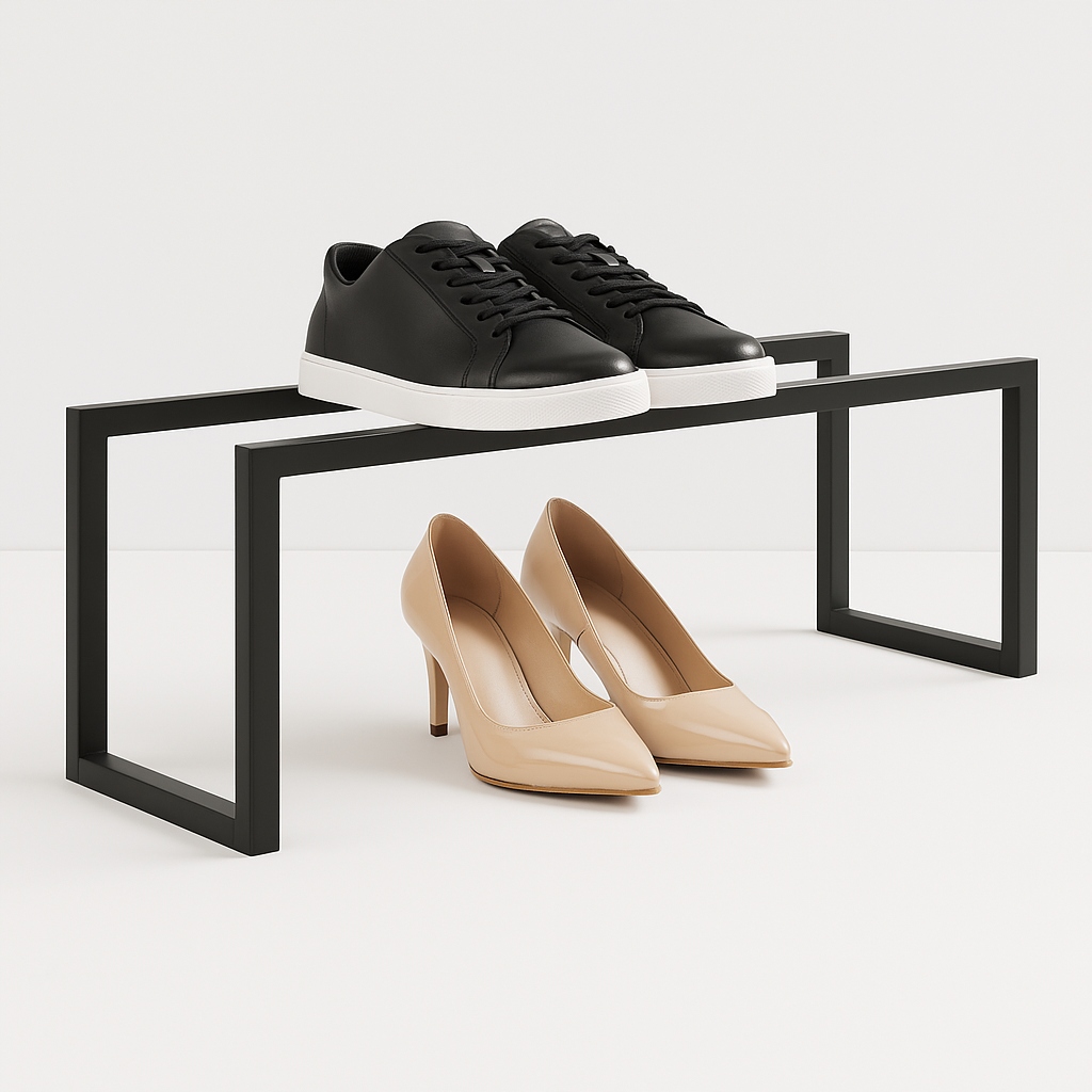 Stojan na boty Loft Industriální skříňka police regál organizér na boty 80 cm