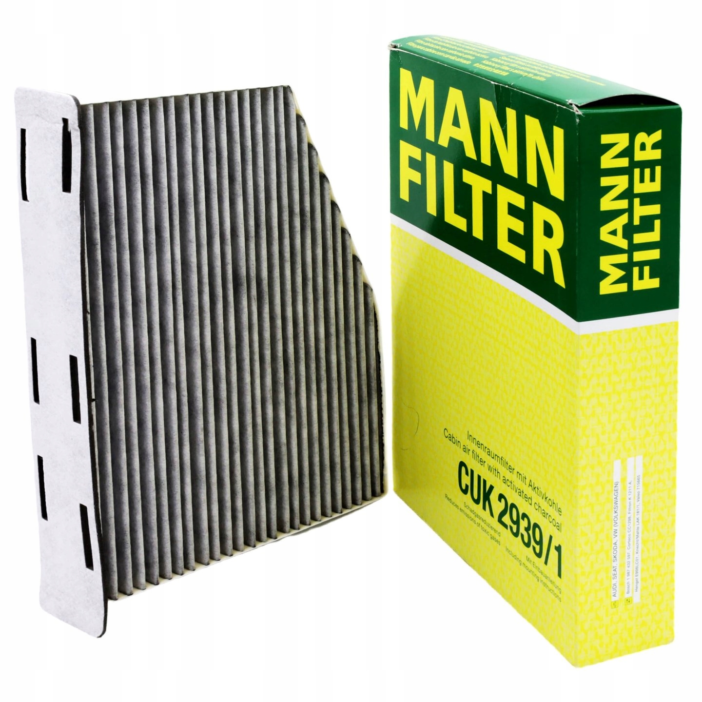 Filtr Kabinowy Węglowy MANN CUK2939/1