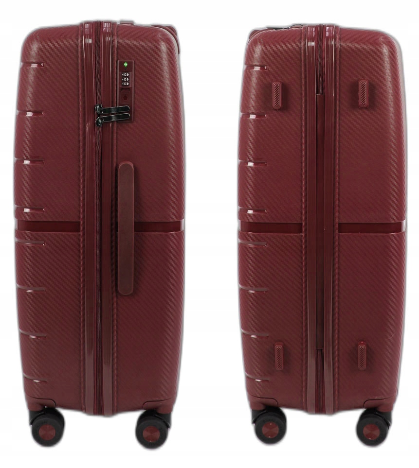 WALIZKA POLIPROPYLEN DUŻA LEKKA CICHE KÓŁKA NIEZNISZCZALNA KOLORY Model V