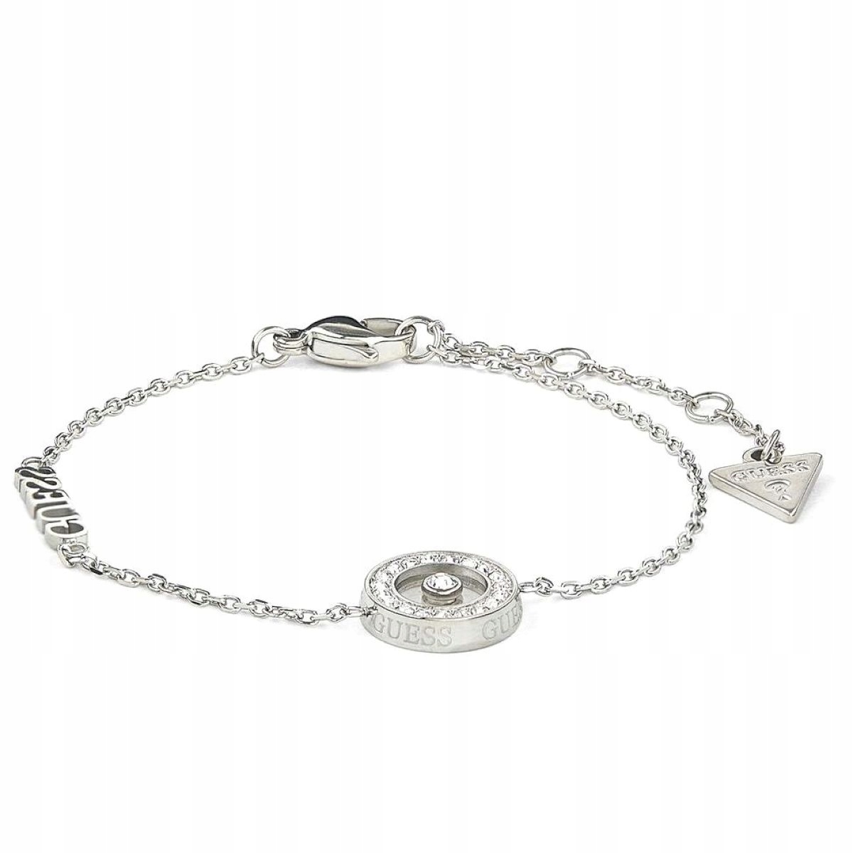 Stříbrný náramek s kruhem Guess Bond JUBB03259JWRH (s)