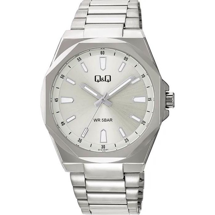 Pánské Hodinky Qq Q11C-001P stříbrný náramek