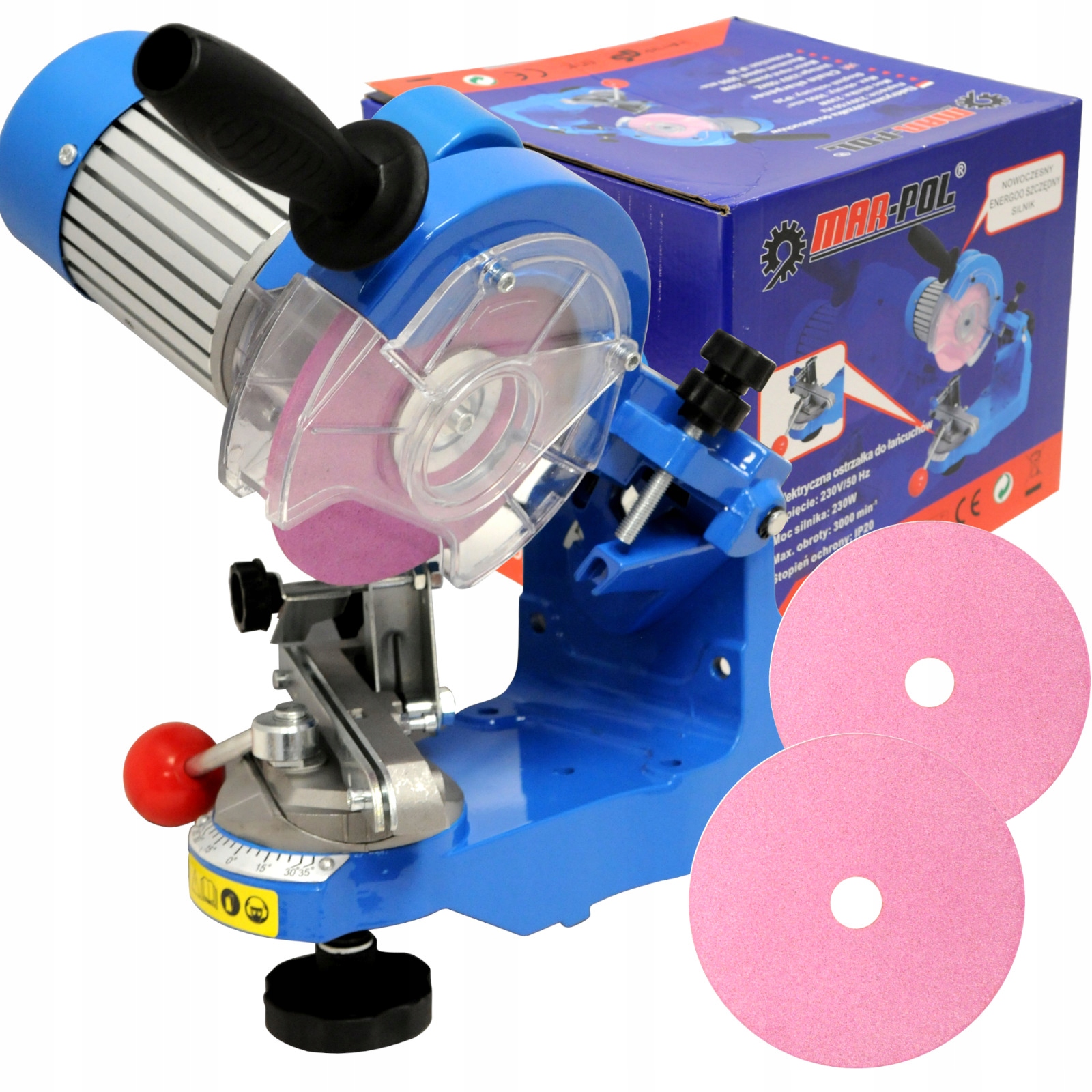 

Elektryczna Ostrzałka Łańcucha Pił 145mm 2 Tarcze