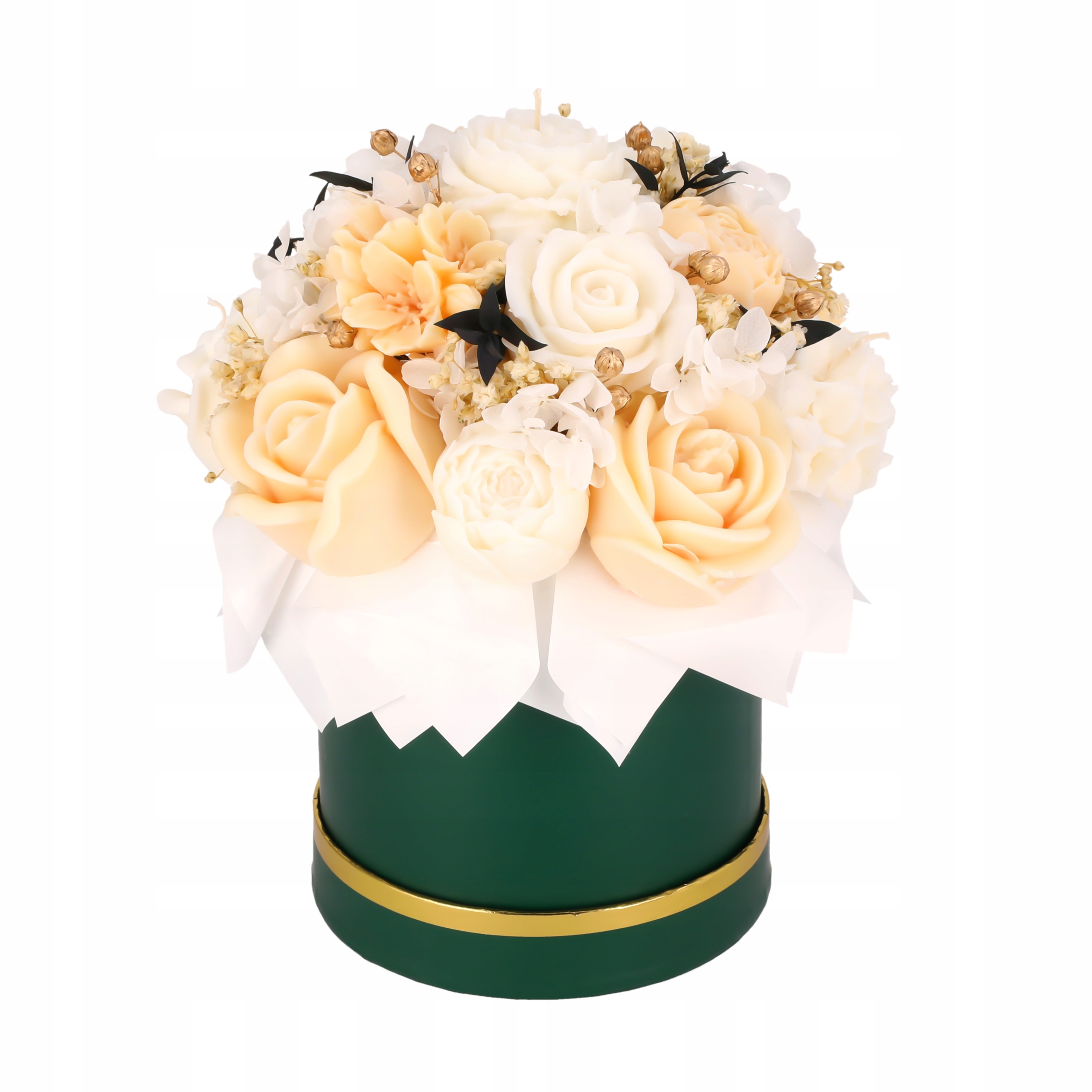 Sójová sviečka Vonná kytica Flowerbox ručná darčeková Candela Encantada