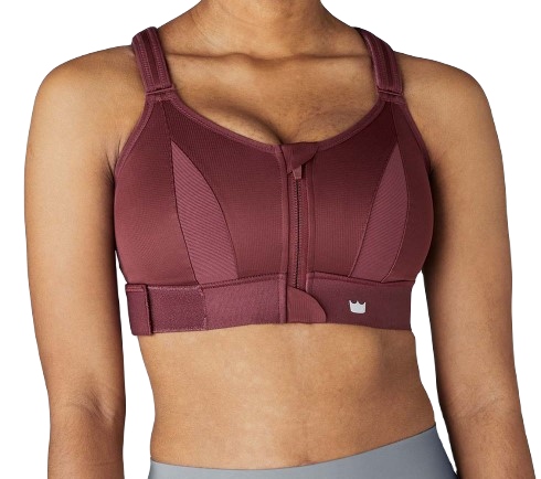 Biustonosz Sportowy Shefit Bordowy Regulowany Ćwiczenia Fitness Siłownia S