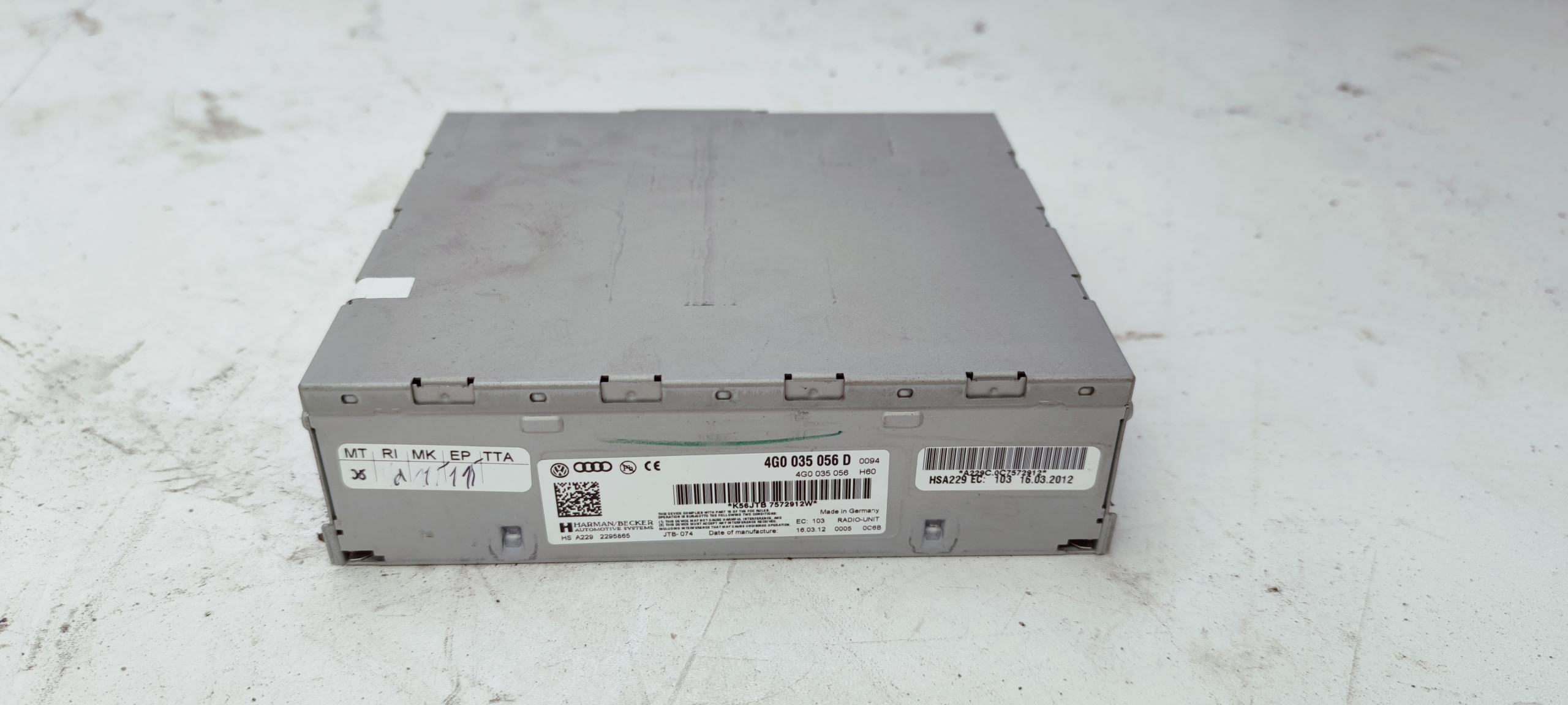 TUNER radio module RADIA AUDI A7 A6 A5 4G0035056D