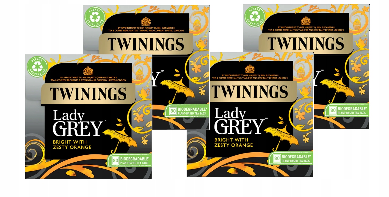 Twinings Lady Grey 4x80szt herbata angielska