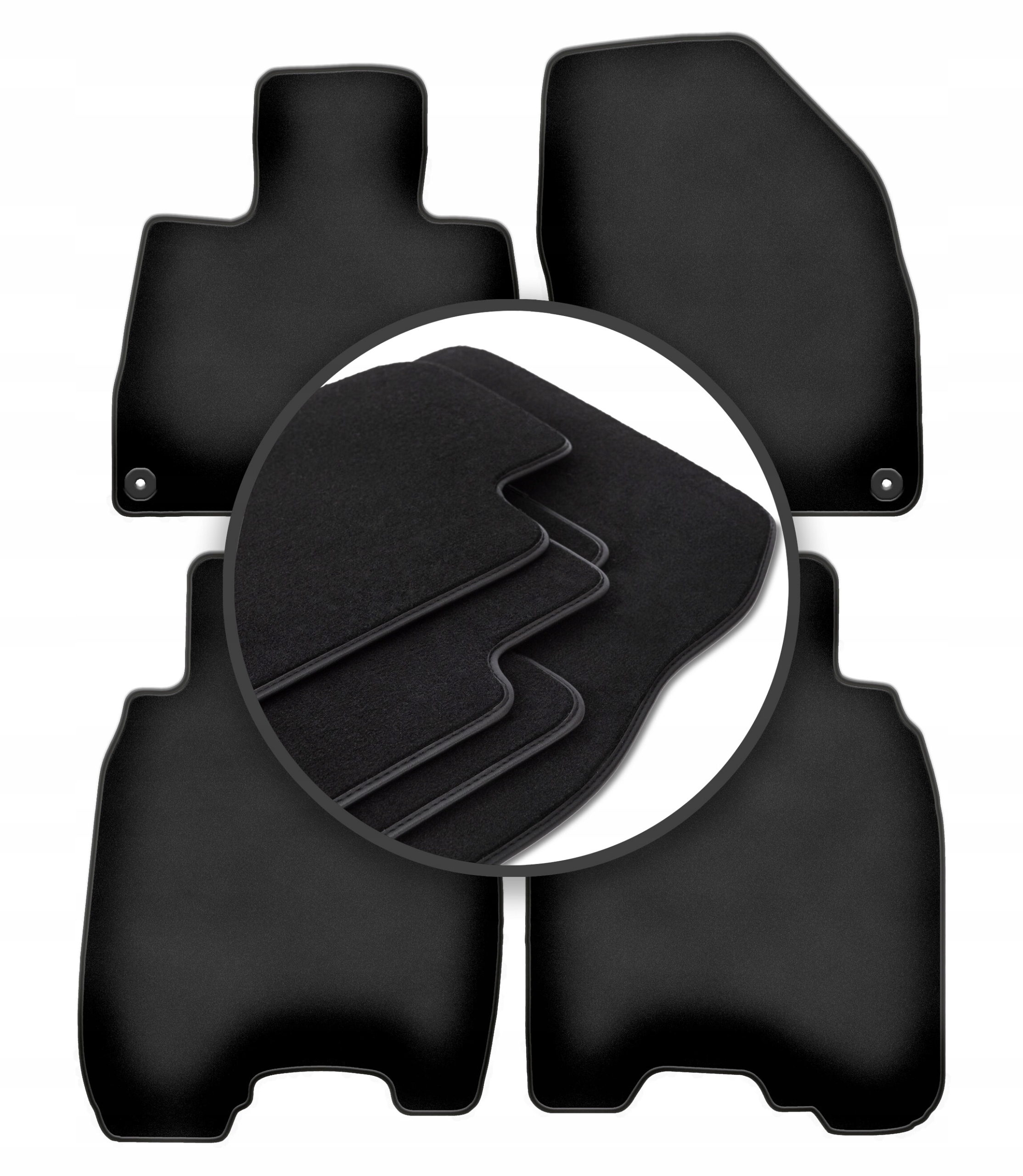 Velúrové koberčeky Premium Honda Civic VIII Ufo hatchback 2006-2012