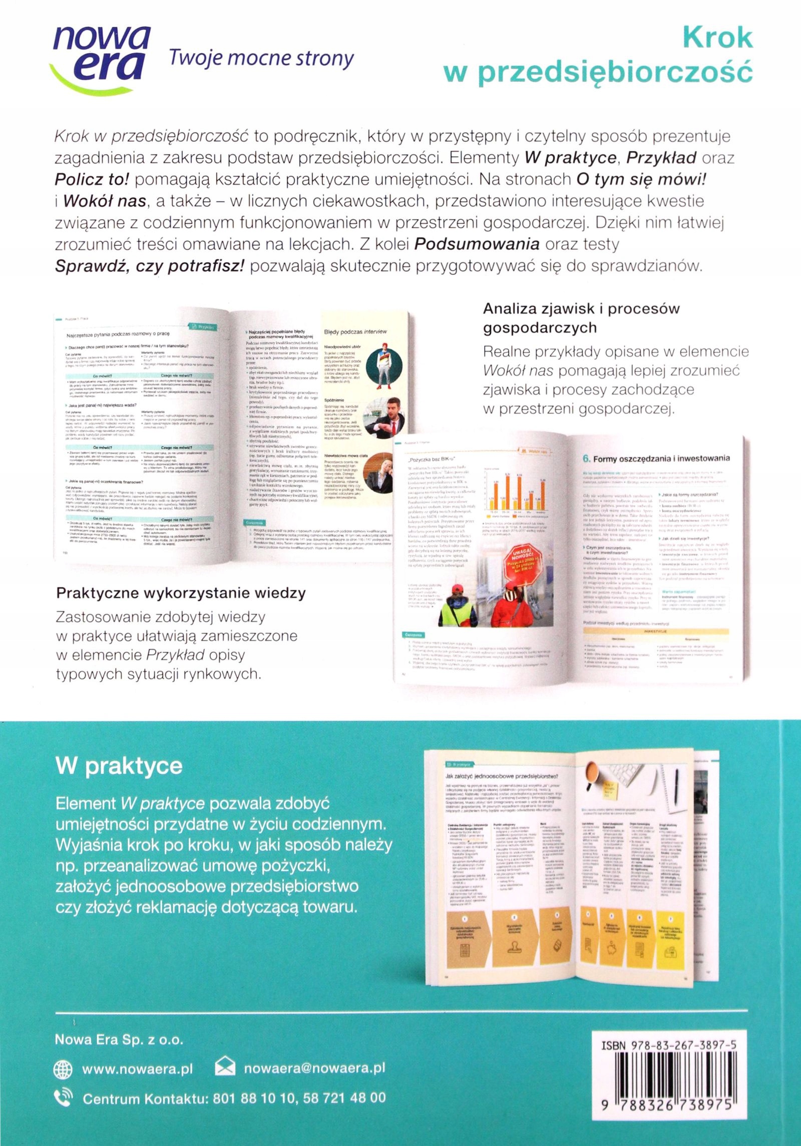 NOWE PODSTAWY PRZEDSIĘBIORCZOŚCI KROK W PRZEDSIĘBI Stan opakowania oryginalne