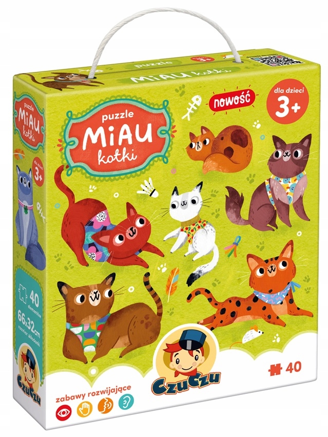 

Puzzle Miau Kotki CzuCzu 40 elementów 3+ Czu Czu