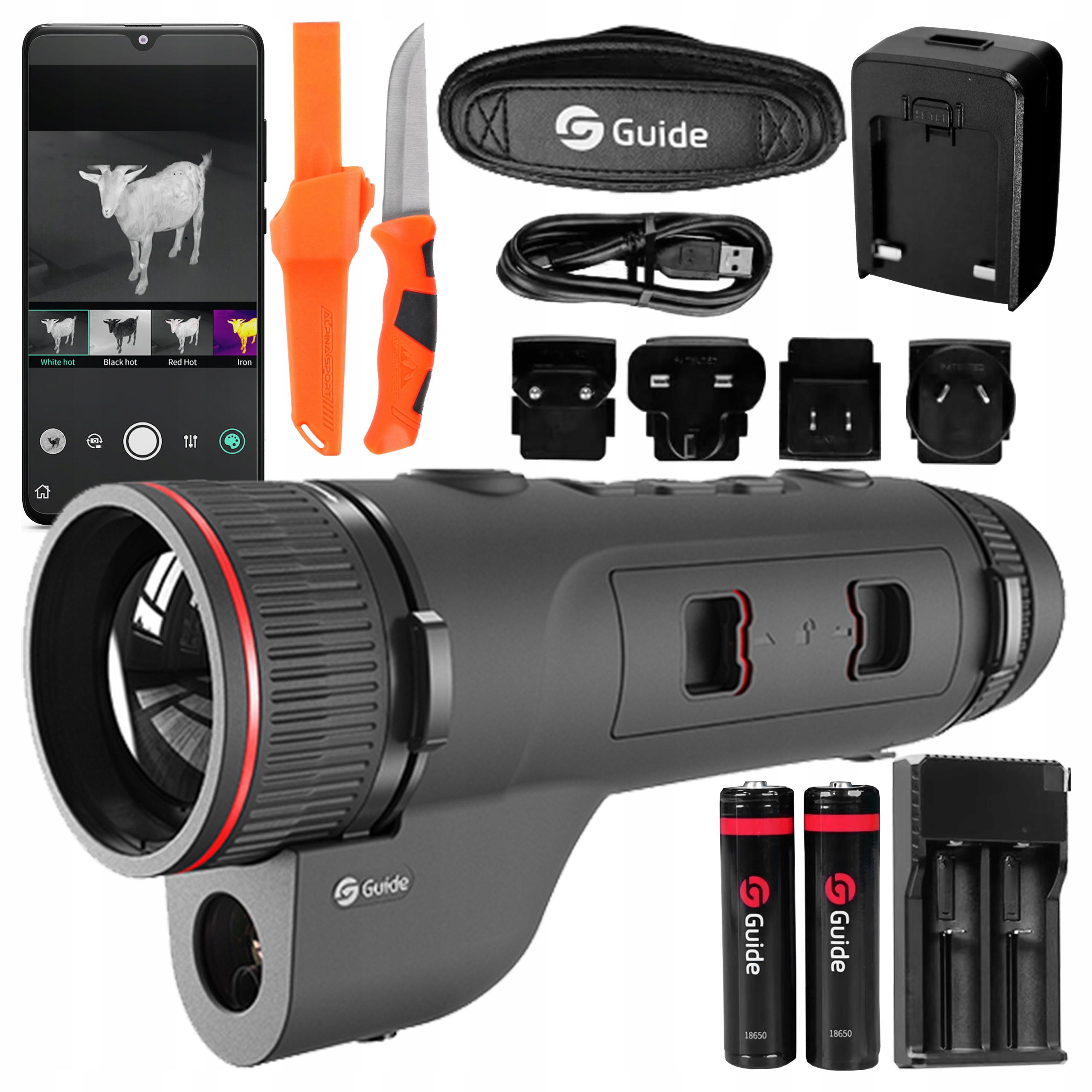 Termowizor Monokular Kamera Termowizyjna Guide TJ430L Lrf Dalmierz 1000m