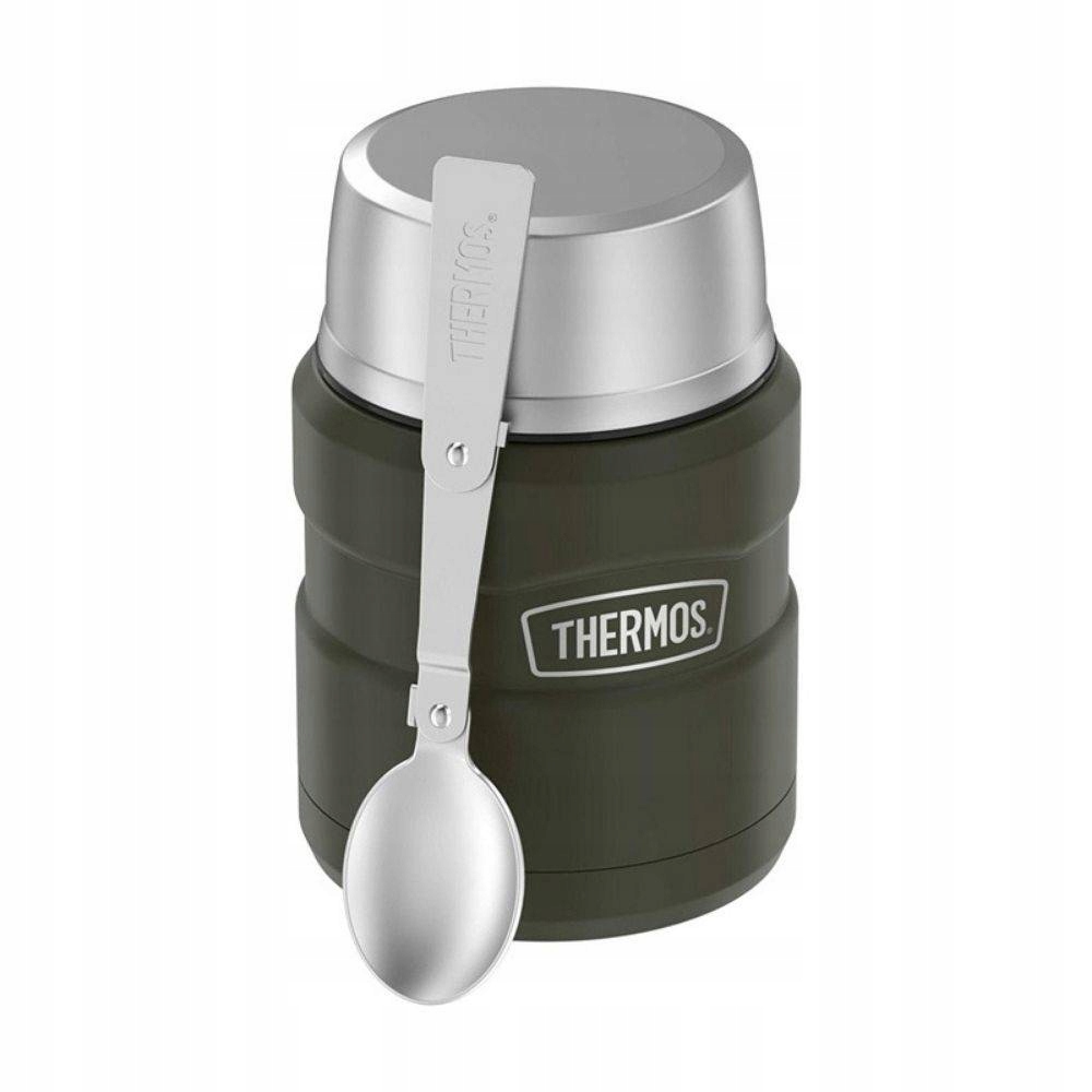 Termoska na jídlo Thermos Stainless King Food Flask 0,47 l tmavě zelená