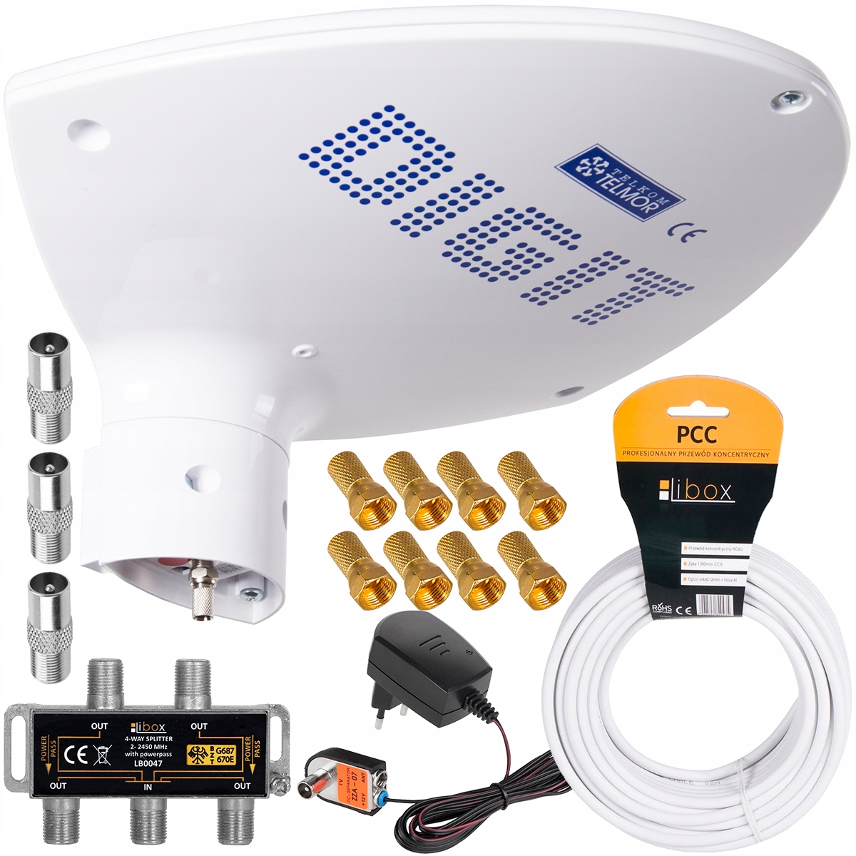 

Zestaw Antena Telmor Digit Activa DVB-T2 Na 4TV 4K